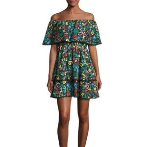 Alice + Olivia Tylie Tiered Tropical Floral Dress